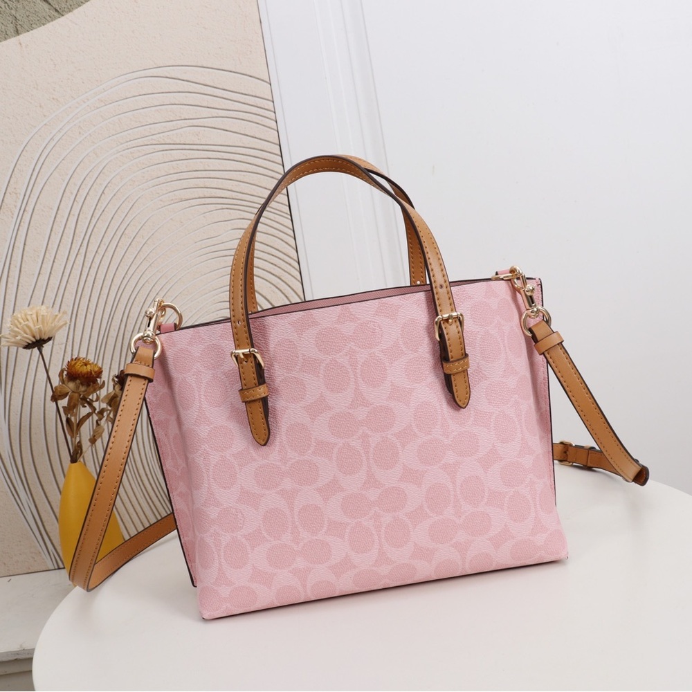 Coach Pink Monogram Tote - Picture 2 of 8